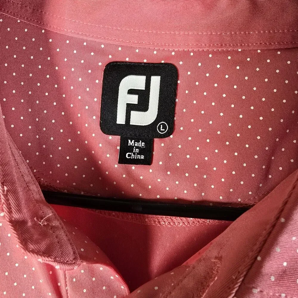 FootJoy Polo Mens Large Golf Logo Performance Hunt Valley Maryland Country Club